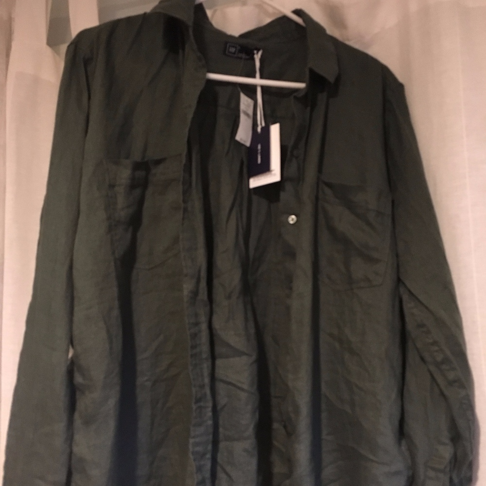 Gap Linen Boyfriend Shirt(100% Linen)